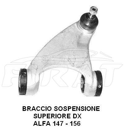 BRACCIO SOSPENSIONE ALFA 147 - 156 ANT.DX SUPERIORE